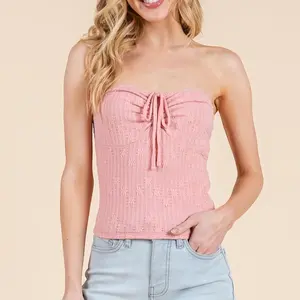 Women’s Lace Tie Up Tube Top