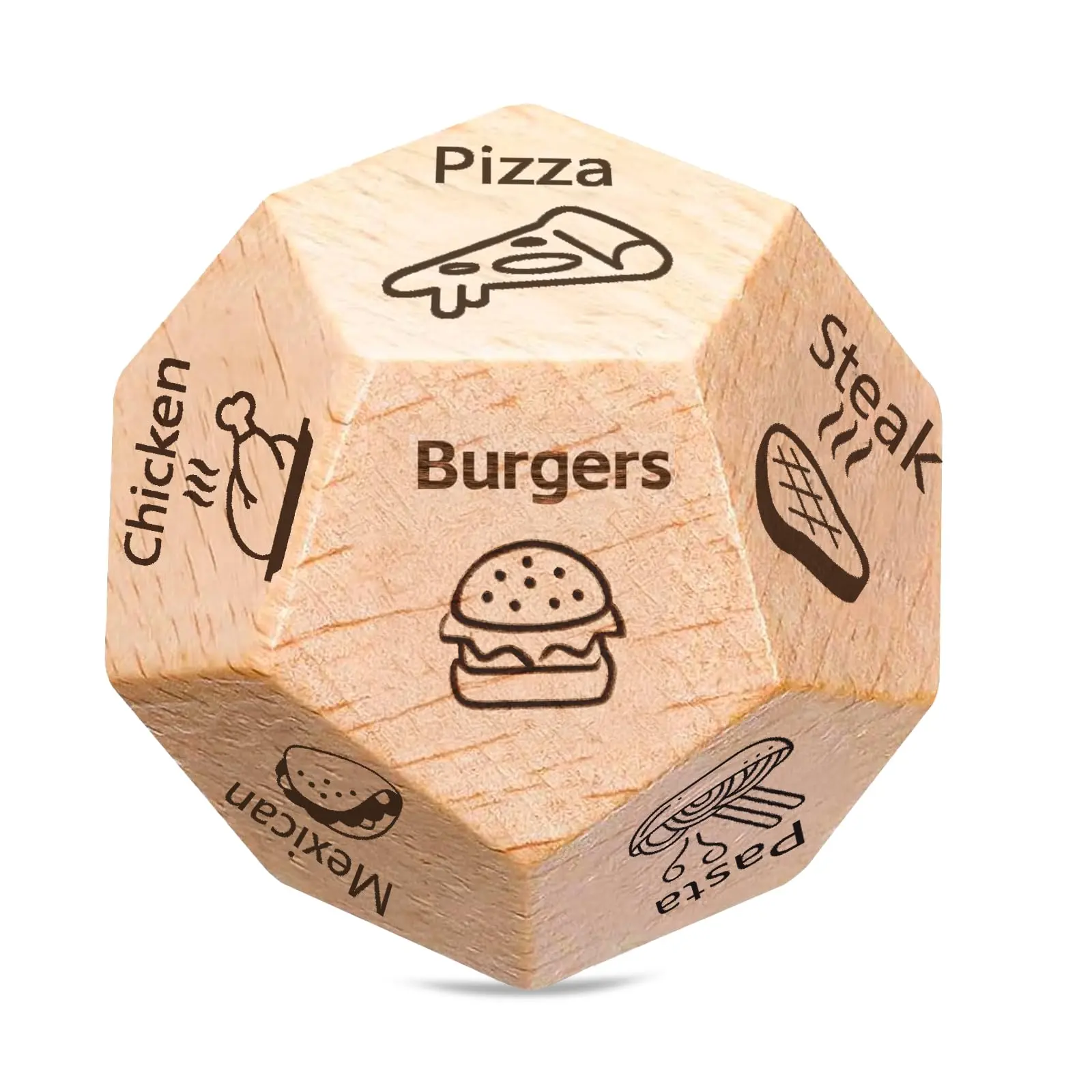Date Night Food Dice, Food Dice for Decision Fatigue, Anniversary Birthday Valentine's Day Proposal Day Gifts for Men Women