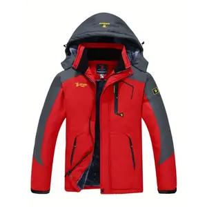 Warm Men's Waterproof Fleece Snow Ski Jacket Insulated Windbreaker Hooded Raincoat Winter Coat Mountain