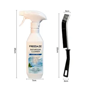 FREEDAZE Bathroom Cleaner Foam Spray (400ml) - Citric Acid Formula for Hard Water Stains, Toilet Grime & Soap Scum on Multi-Surfaces