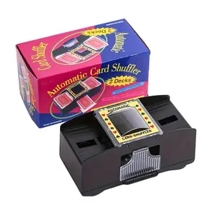 Automatic Shuffling Machine for Poker - ABS, Battery-Powered, Compact Shuffler with Clear Display, Poker Shuffler | Compact Shuffler | Durable Shuffler, No Batteries & Playing Cards Included