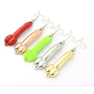 5 count Fishing Spoons Lure for Trout Bass Salmon,Fishing Treble Hooks Spinning Lures,Hard Metal Zinc Alloy Fishing Hooks,Fishing Tackles Spoon Spinner Baits kit for Freshwater Saltwat
