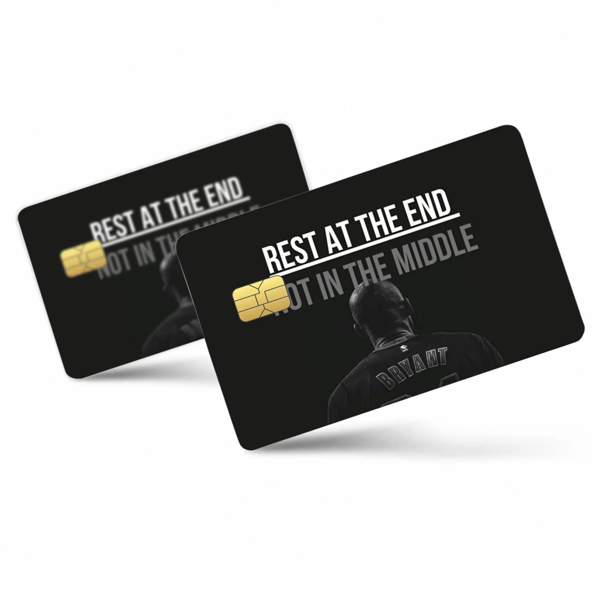 Kobe Bryant Quote Card Skin, Mamba Mentality Card Sticker, Basketball Fans Gift