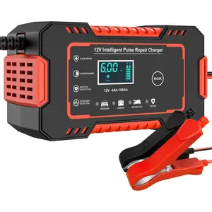 NC101   Charger,   Trickle Charger 12V 6A Automotive  Maintainer Desulfator with Temp Compensation for    Lawn Mower Marine Lead Acid