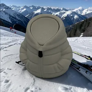 Puffer Jacket Keycap Fidget Clicker Keychain