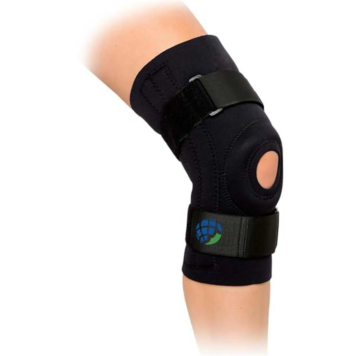 Advanced Orthopaedics Neoprene Knee Brace with Donut Buttress & Spiral Steel Stays for Support, Tapered Back for Comfort, Equal Compression, Large, 0.54 lbs, Tubular, Warmth, Support Brace, Accelerate Healing
