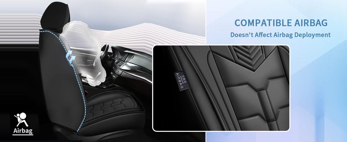 Seat Covers Faux Leather Car 5 Seat For Toyota Tacoma 2007-2023 Crew Cab Full Set Seat Cushion Pad