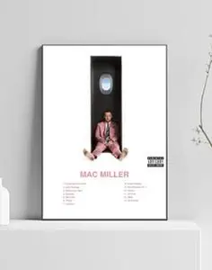 Mac Miller Swimming Album Premium Music Poster, Artwork Tracklist