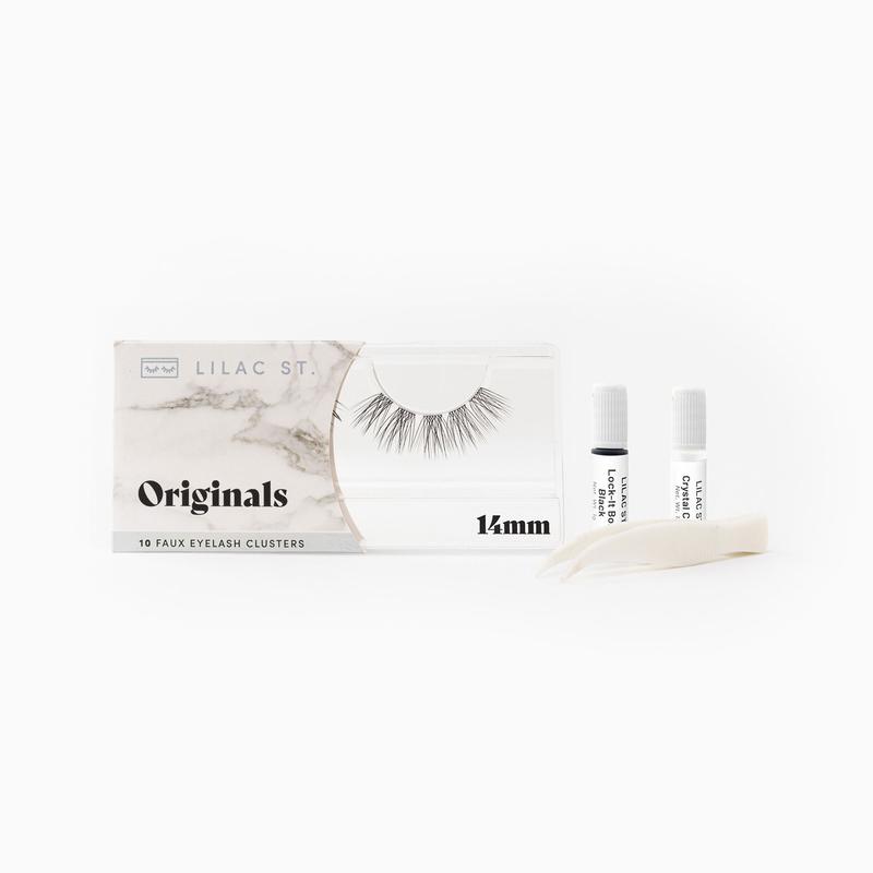 Lilac St. DIY Lash Extensions, Try-Me Kit, 10 Individual Lash Clusters, Wispy and Fluttery, Mini Bond and Sealant, Natural Lash Cluster, for At-Home Longwear Lash Extensions