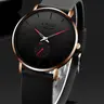 Men's Business Fashion Round Dial Analog Quartz Watch, Minimalist Style Wristwatch, Trendy Watch for Daily Use As Gift with Box, Round Face Wristwatch