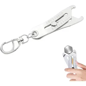 2025 Upgrade Portable Thread Checker Keychain, Quick Thread Identification Tool for Bolts and Nuts, Compact Bolt and Nut Sizer Tool