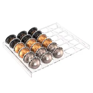 The Aesthetic Nespresso Pod Organizer TikTok Loves | Clear Acrylic 30-Capsule Drawer Insert | Coffee Station Must-Have CLEAR
