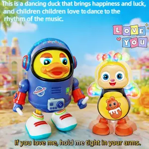 Walking Dancing Moving Toy for Kids, Interactive Educational Gift dancing duck space dancing duck dancing crab toy  duck light dancing space duck  dancing toy dancing space duck toy dancing toys Interactive Duck Shaped, Musical Light Up