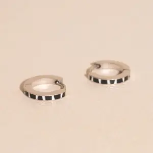 Zebra-print Huggie Hoop Earrings
