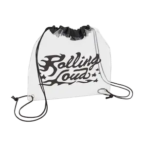 Logo Black Cinch Bag - Festival Approved
