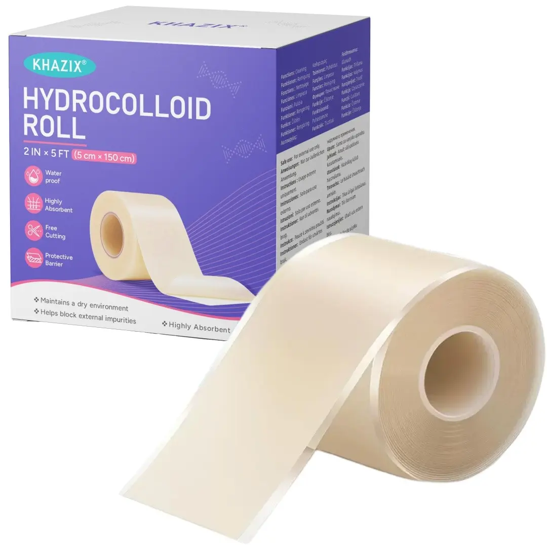 Hydrocolloid Dressing Roll, Dust-Proof, Reduces Friction, Breathable and Comfortable, Protects Skin, Healing, Freely Cut Into Patches, 1 Roll