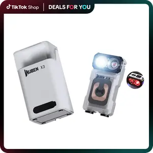 WUBEN X3 Premium Edition 2-in-1 RGB Flashlight + Portable Charging Dock – Mecha Owl Design, 700LM, Wireless Charging, Great Gift for DIY, Camping, Outdoor