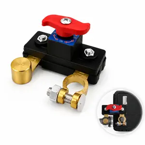 Smart Pure Copper Car Battery Power Isolation Switch, Stable Transmission for Automobile Yacht Camper Use, Universal Circuit Protection , Anti-leakage Safe Power Cut-off Automotive Supplies