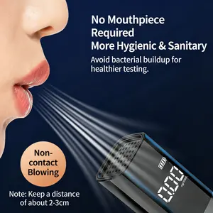 Portable Digital Alcohol Tester Rechargeable & Travel-Friendly Breath Check Device