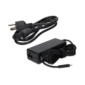 AddOn Dell 492-BCBI Compatible 65W 20V at 3.25A USB-C Laptop Power Adapter and Cable