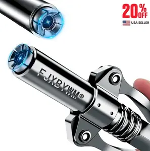 Heavy Duty Grease Gun Coupler – Quick Lock Double Handle Tip with 6 Thickened Claws, Up to 12,000 PSI, Compatible with Most Grease Guns for Automotive & Farm Equipment
