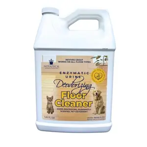 NOYATECH Powerful Pet Floor Cleaner for Mopping. Enzyme Degreaser Odor Eliminator for Strong Odor. Removes Urine. Safe Non-Toxic Deep Cleaner Floors and Grout. Commercial Grade. Concentrate