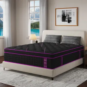 12/14 Inch Twin Full King Queen Mattress,  Memory Foam Pocket Spring Hybrid Mattress in a Box,with Provide Support and Improve Sleep Mattresses,Medium Firm