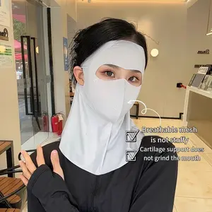 UV Face Cover UPF 50+ Women Summer Face Covering Outdoor Cycling Hiking