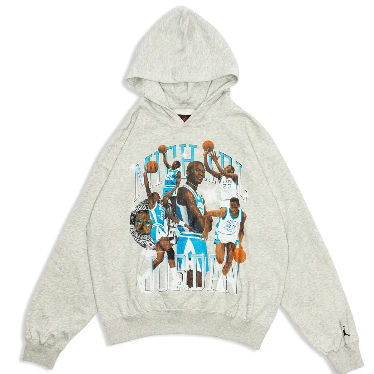 Brand New Jordan Flight Oversized Pullover Hoodie UNC Grey Size Extra Small (XS)