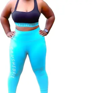 Serenity Blue Leggings by CrushedFit - Comfortable and Stylish Activewear for Daily Wear