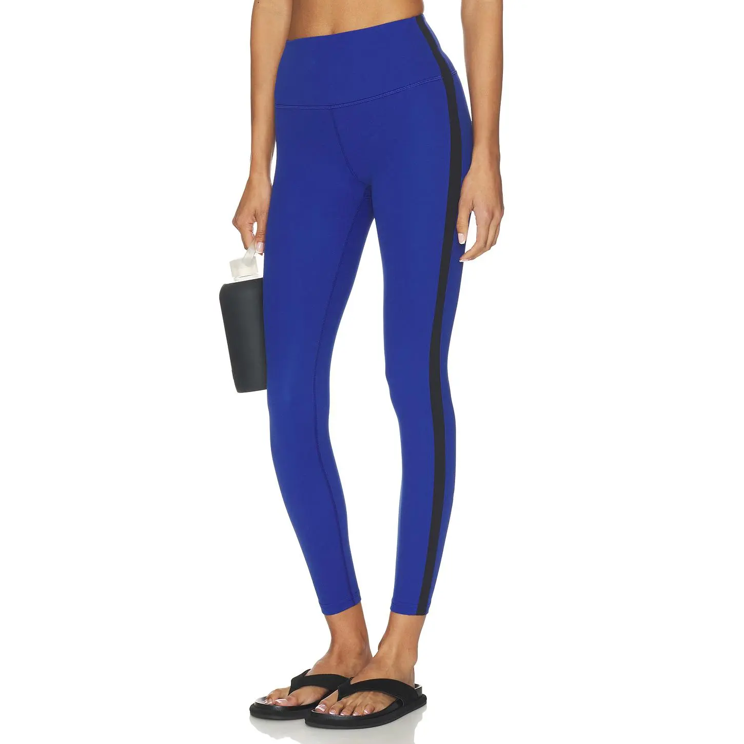 Splits59 Clare High Waist Rigor 7/8 Legging in Cobalt & Black