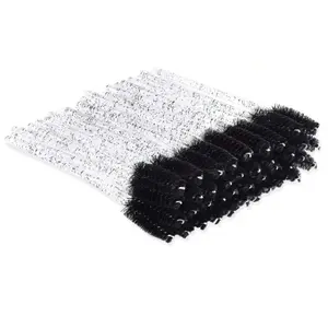 25 Piece Disposable Eyebrow Brushes, Micro Eyelash Brush, Mascara Wands, Spoolies For Lash Extensions, Makeup Eyebrow Tool (25Pcs)