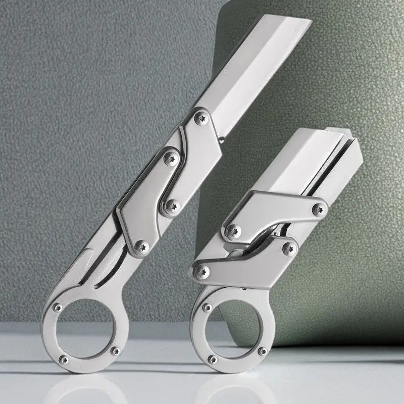 Unique 7 Inch kitchen Knife EDC Tool Silver Blade