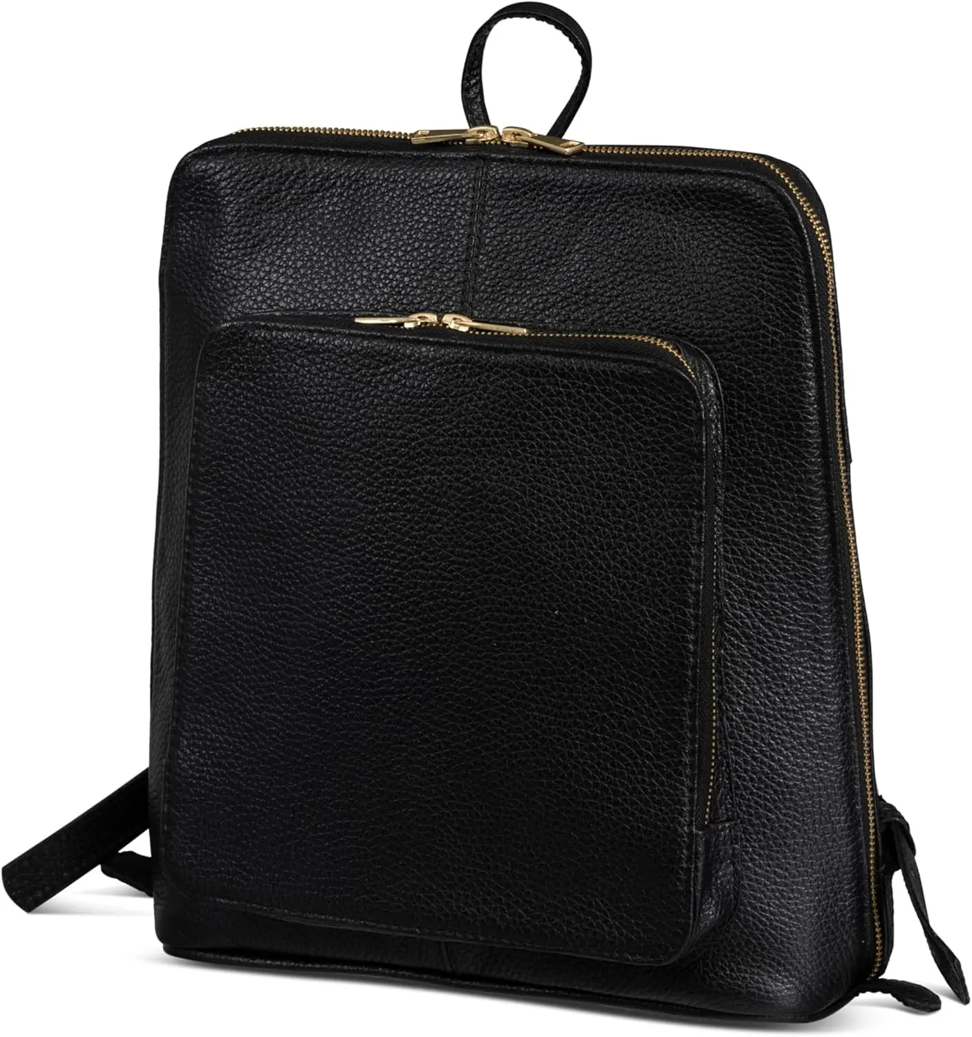HIDES Tech Leather Backpack Purse Handcrafted Expandable Pockets Laptop Sleeve