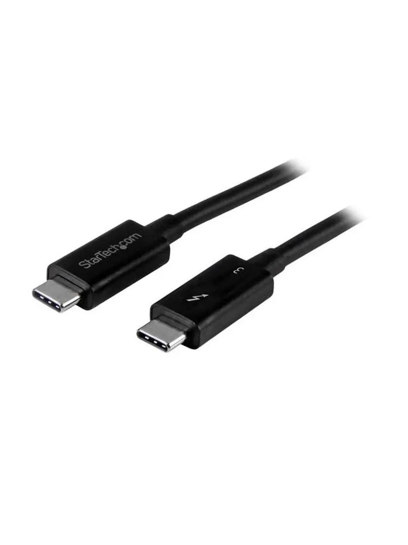 StarTech ST-TBLT3MM2M 2m 20Gbps Thunderbolt 3 USB-C Cable, Mobile Charger & Sync Cable for Devices with USB-C Connector, Thunderbolt 3 Cables, C-Type Cables