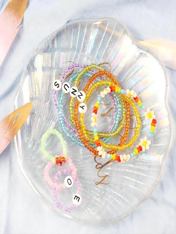 2 Box/11000pcs 3mm Glass Seed Bead & 1200pcs Letter Bead, DIY Jewelry Making Tool Kit For Necklace, Bracelet, Wristlet Keychain Making, Pride 2025, LGBTQ