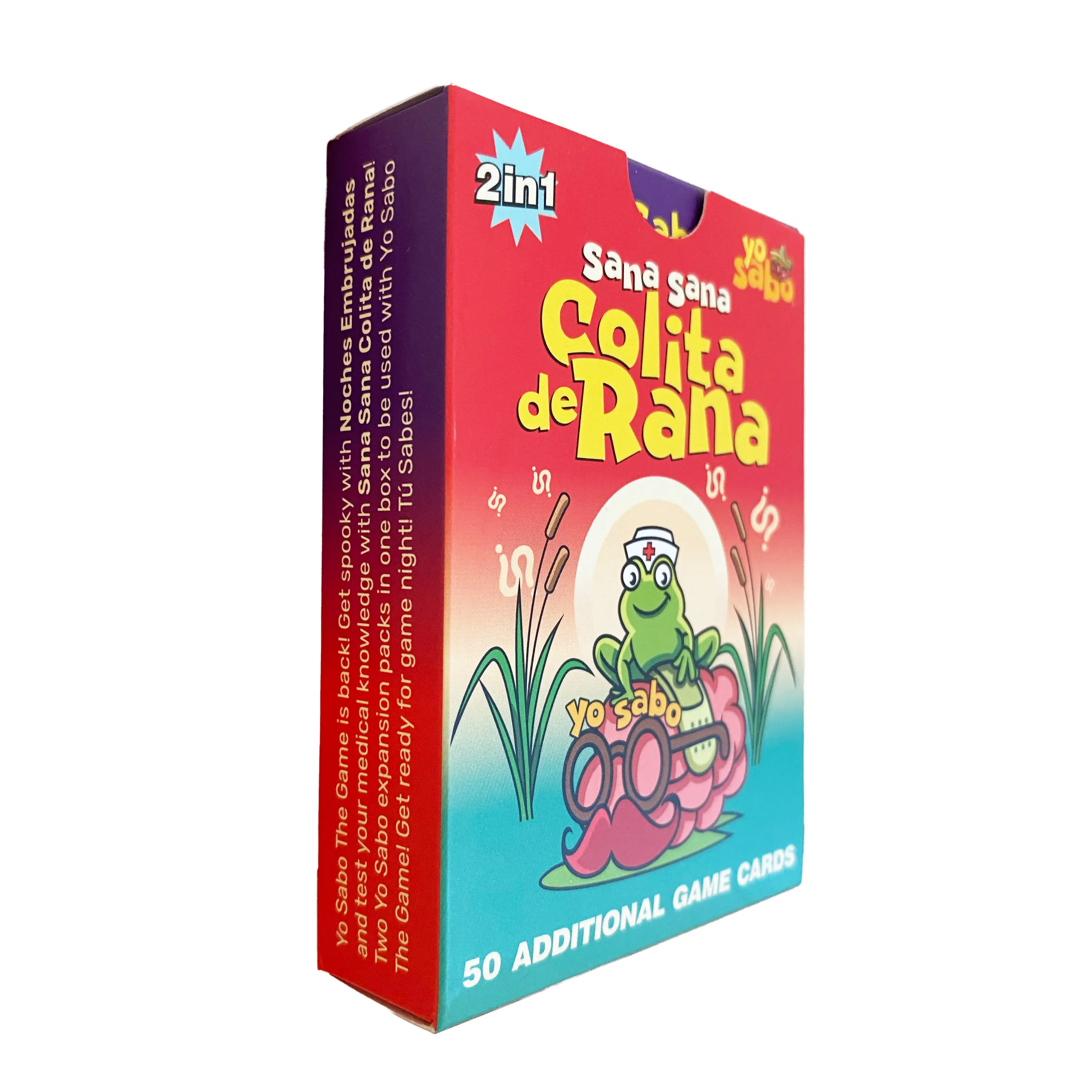 Yo Sabo 2in1 Expansion Pack – 50 New Cards: Challenge Your Spanish with Trivia & Hilarious Chancla Challenges and COMO SE DICE ! Family-Friendly Card Game