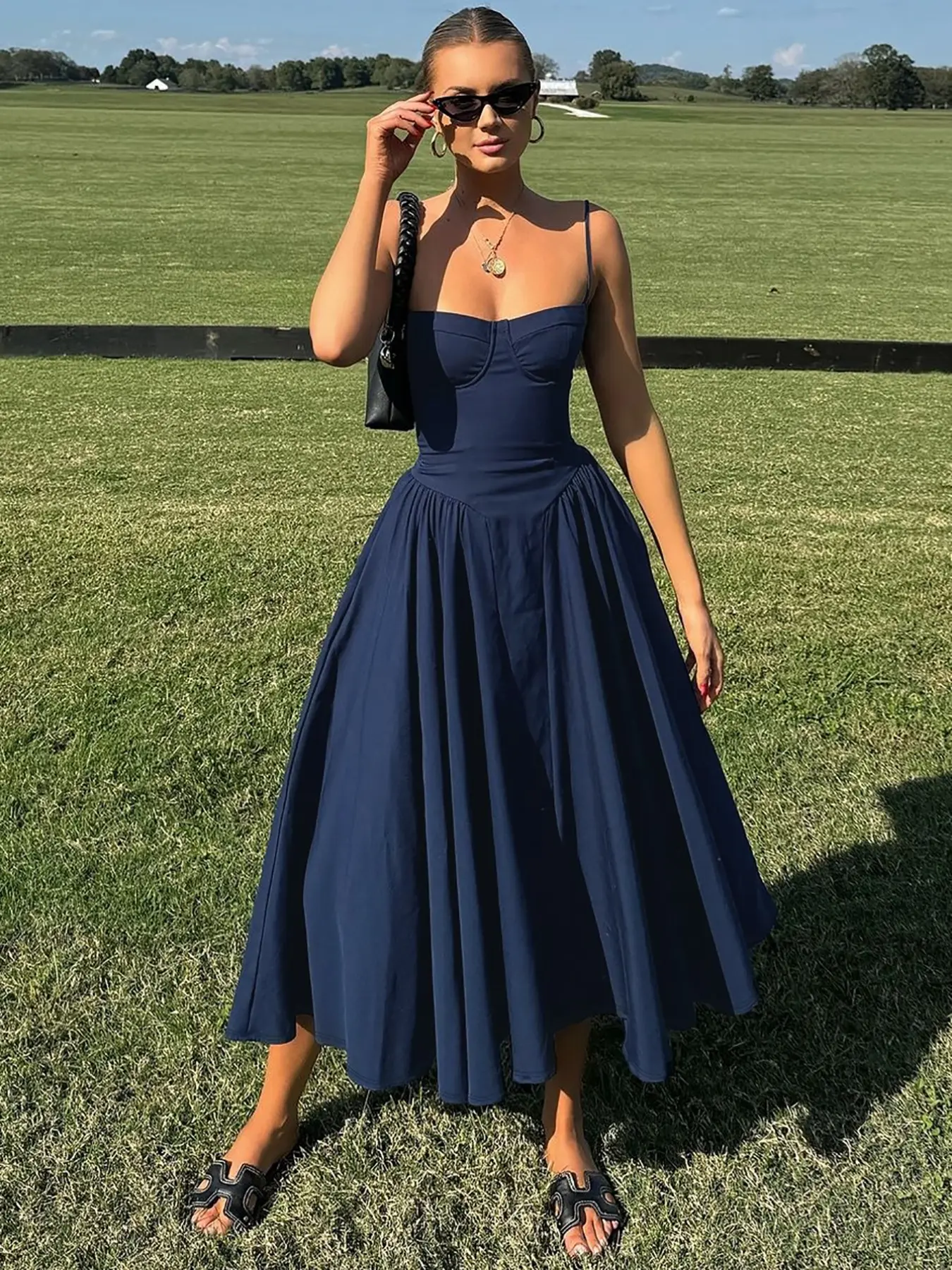 Women's Plain Backless Bodycon Dress, Elegant Spaghetti Strap Sleeveless  Dress for Party Club Holiday, Ladies Summer Clothes - TikTok Shop
