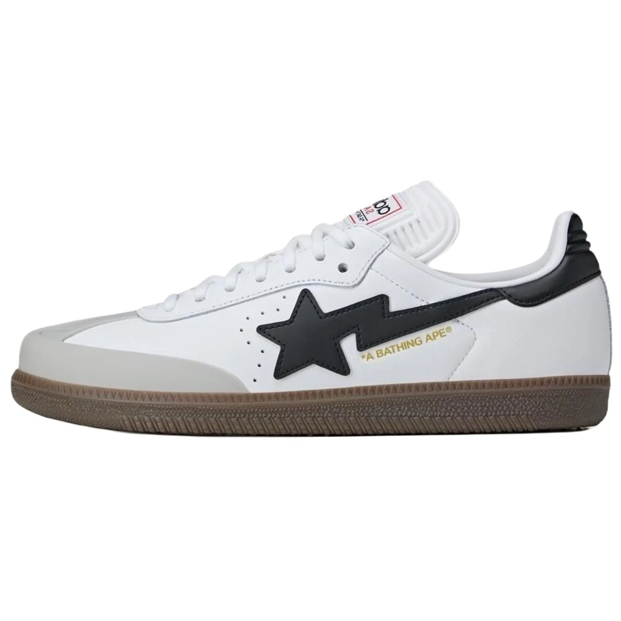 Men's Adidas Originals x Bape Collab Samba Casual Trainer, Stylish Footwear, Men's Casual Shoe JR9245, Walking Shoes, Athletic, Round, Sports Shoes