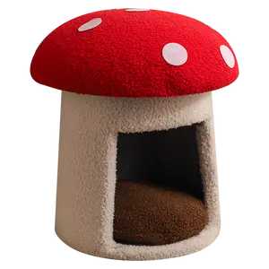 Extra Large Red Umbrella Mushroom Cat Bed, Scratch-resistant And Wear-resistant, Removable And Washable, Universal Pet Seat Bed For All Seasons, Pet Cat Bed, High-looking Mushroom Cat House
