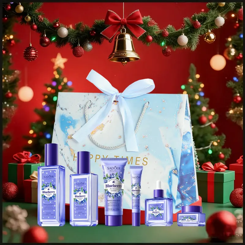 Dry Skin SaviorBlueberry & Hyaluronic Acid 6-Piece Set! Hydrate & Soothe, No More Flaky Skin in Season Change!Comes with a Gift Bag!