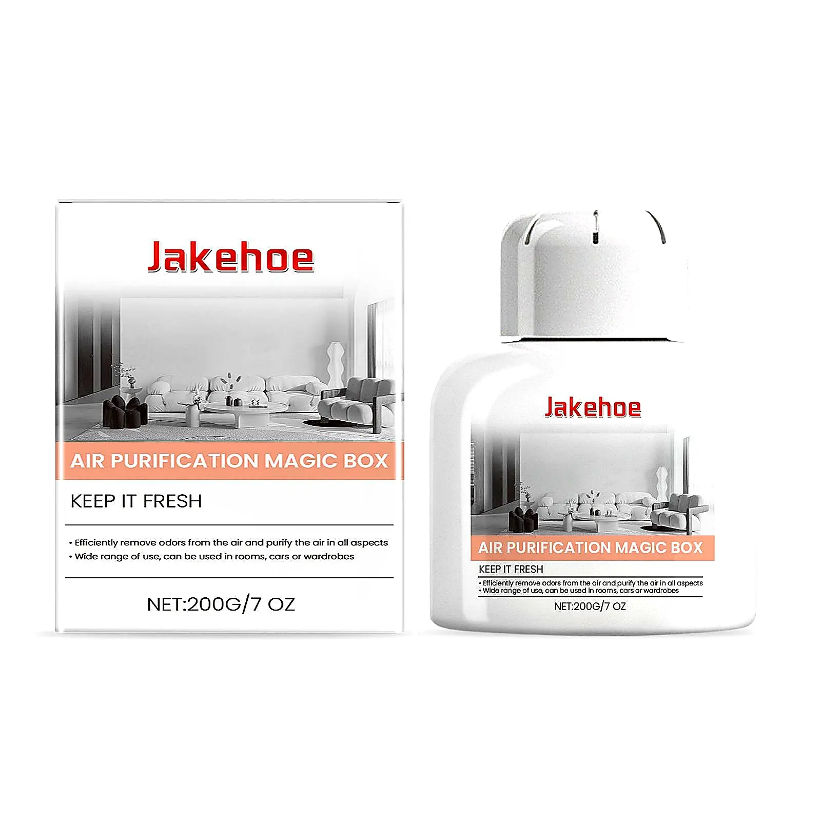 Jakehoe household items Air Purifier with Activated Charcoal for Home Odor Removal Natural Air Freshener for Indoor Spaces Bathroom Car Wardrobe Non Toxic Harmful Gas scent
