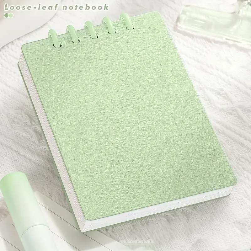 1/A7 portable pocket notebook 80 pages | Flip-page style mini diary for classroom English vocabulary, accounting and planning office study supplies Spiral Notebook Journal Spiral Bound Notepad
