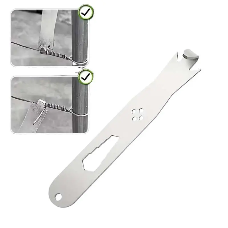 Heavy-Duty Fence Wire Twisting Tool, Barbed Wire Twister & Fence Wire Spinner, Multi-Function Portable Manual Fence Wire Tightener for Fence Clip Fastening & Farm Fence Repair, Fast Wire Twisting Tool, Time-Saving and Easy-to-Use Wire Wrapping Tool