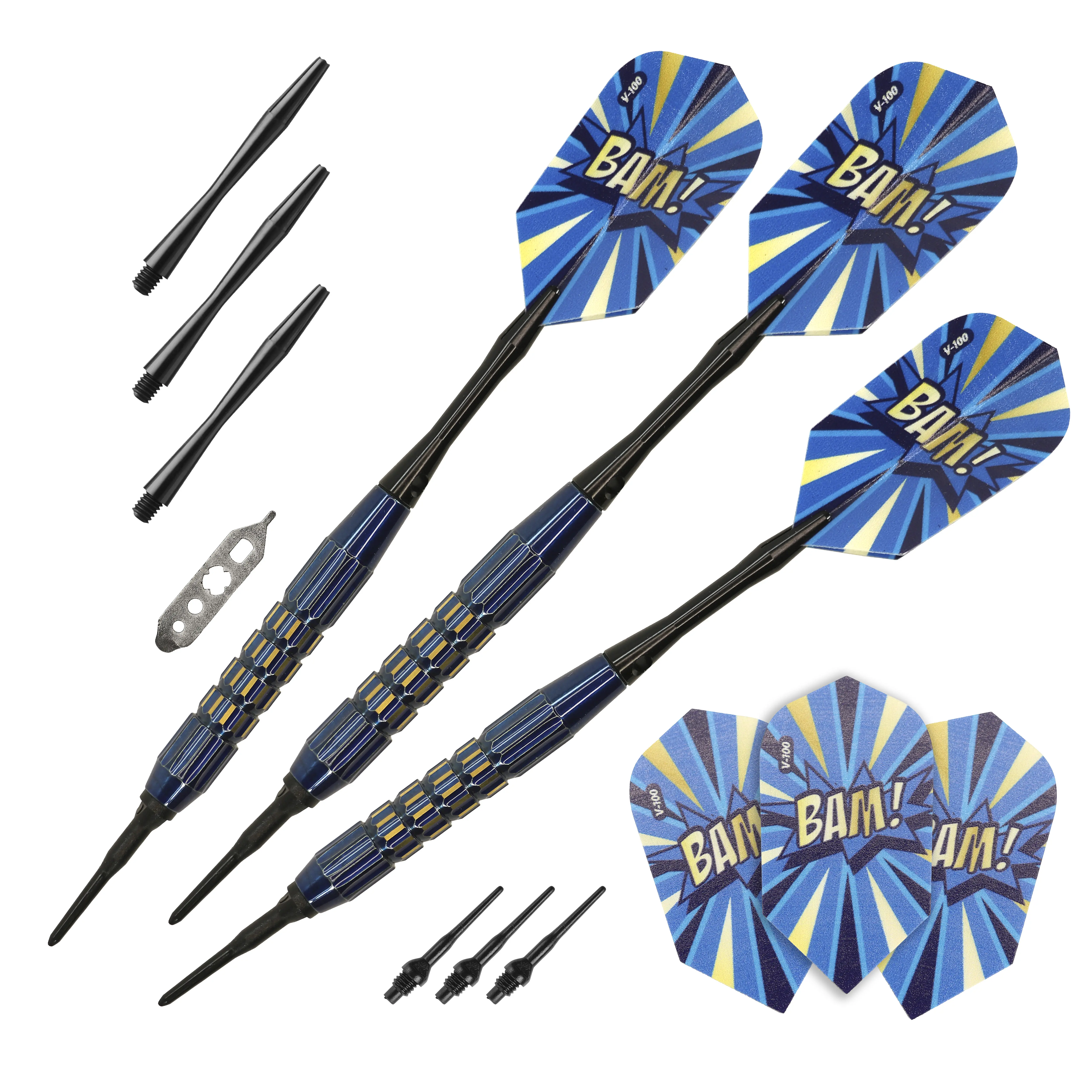 Viper Comix BAM! Darts Soft Tip Darts Blue 18 Grams