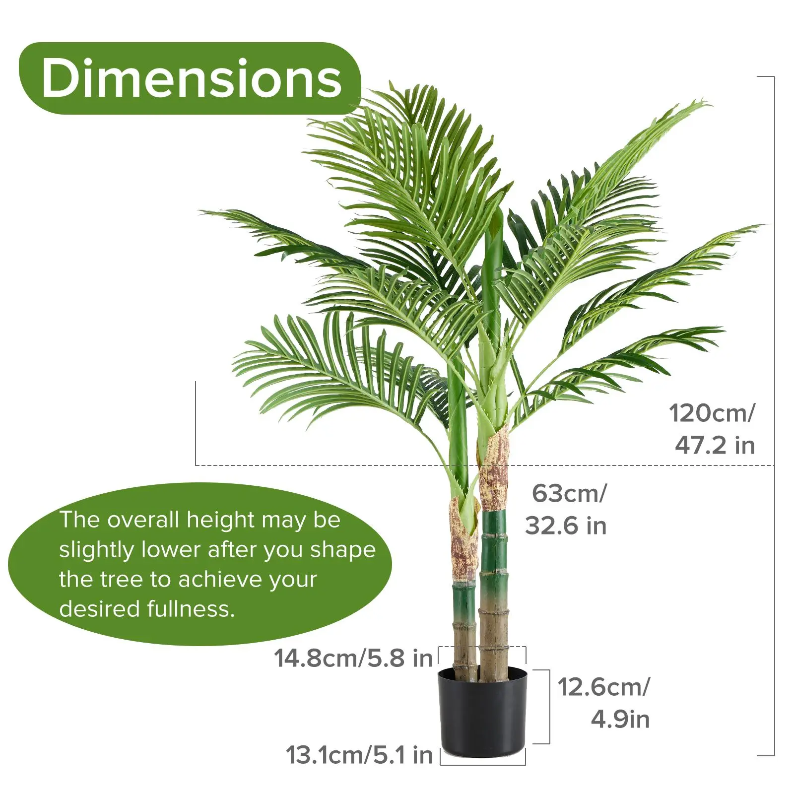 47IN-Palm Tree-Artificial