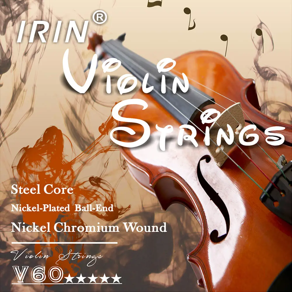 Irin Violin Strings, High-Quality Violin Parts, Durable & Resonant Sound, Ideal for Musicians & Beginners, Perfect for Performance & Practice