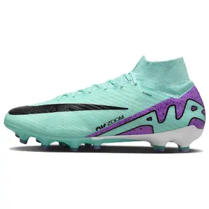 Nike Mercurial Superfly 9 Elite AG Cleats for Men with Round-Toe Lacing and Slip-Resistant Wear Trending Shoes, House White Official Shoes to Get / Maison Mihara