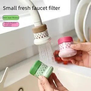 2PCS Tap Water Filter Multi-Layer Purifier Minimalist Faucet Filter Splash Prevention Water Purifier for Kitchen Sink Vegetable Fruit Washing Home Bathroom Use Water Filtration System Water Filter System