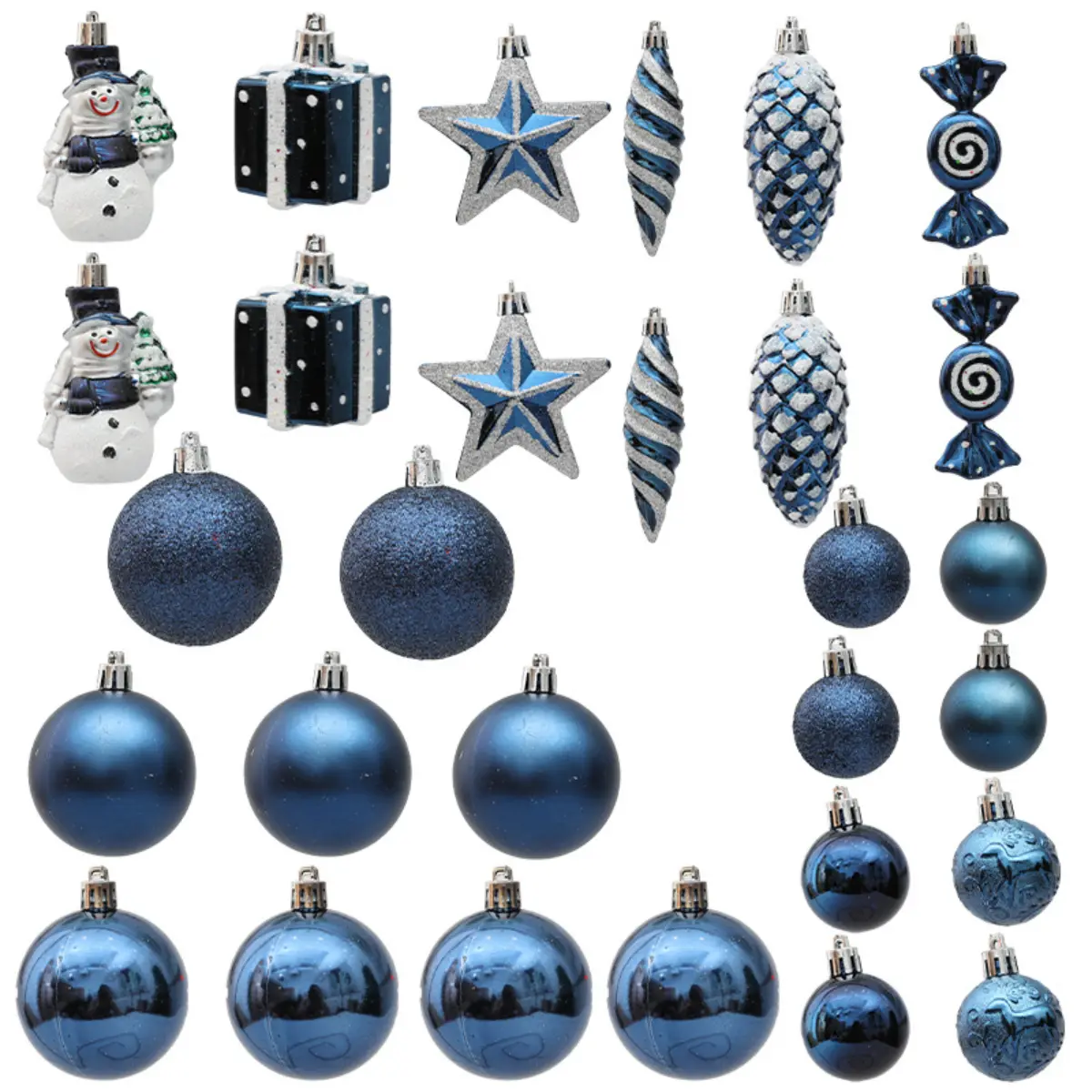 Christmas Decoration Pendant Set Gift Box, Irregular Christmas Tree Pendant, Unique Shape Christmas Pendant Set, Decorative Gift Box